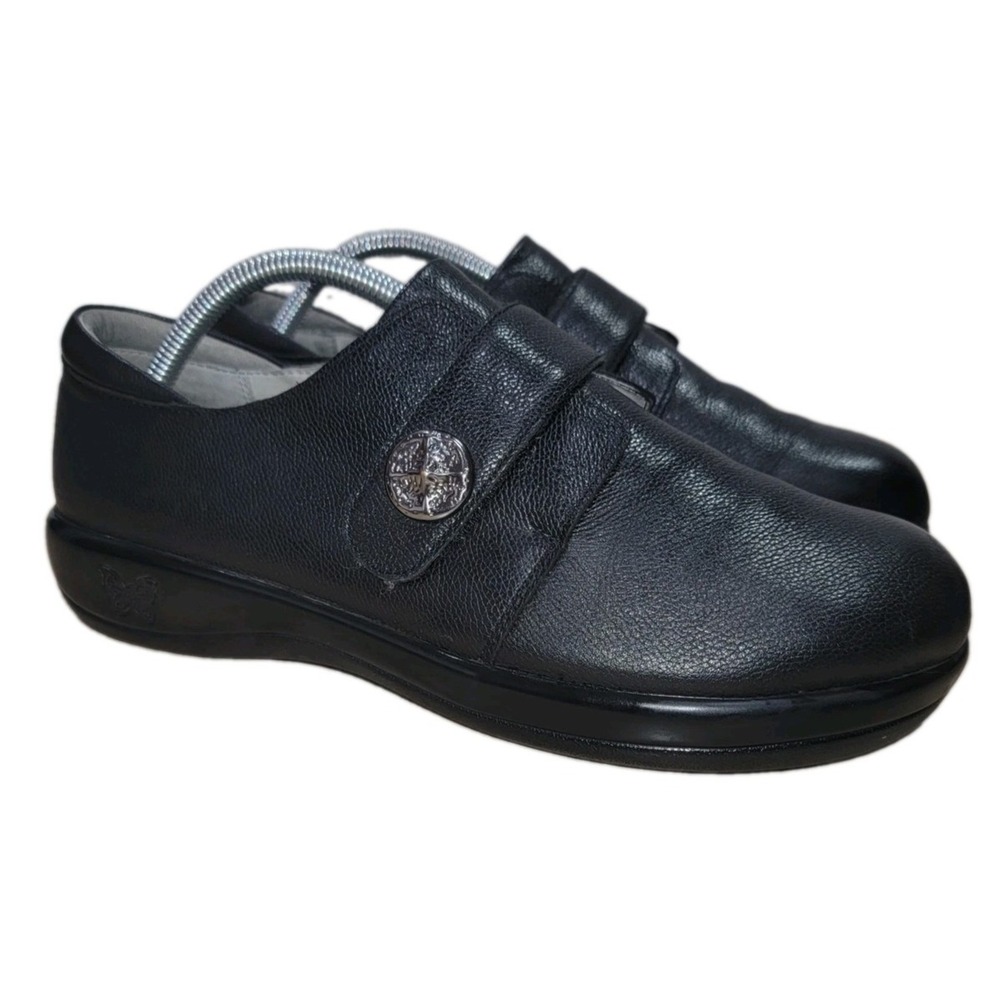 Alegria Joleen Clogs Women's 40 9.5-10 Black Pebbled Leather Comfort Shoes